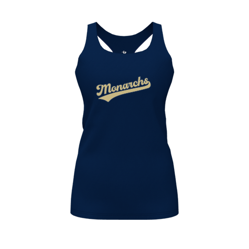 [FT0TRBNV-FYS-LOGO1] Decker Racerback Tank Top (Female Youth S, Navy, Logo 1)