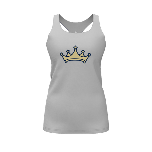 [FT0TRBGY-FYS-LOGO2] Decker Racerback Tank Top (Female Youth S, Gray, Logo 2)