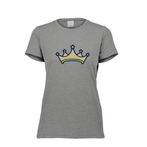 [FTSCUBGY-FAXS-LOGO2] Decker Women's Tri-Blend T-Shirt - Short Sleeve (Female Adult XS, Gray, Logo 2)