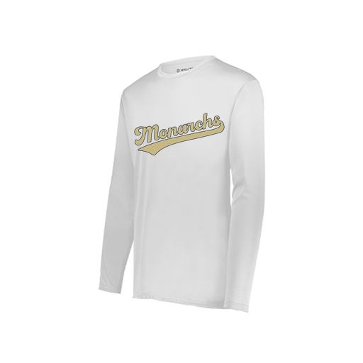 [222822.005.XS-LOGO1] Men's LS Smooth Sport Shirt (Adult XS, White, Logo 1)