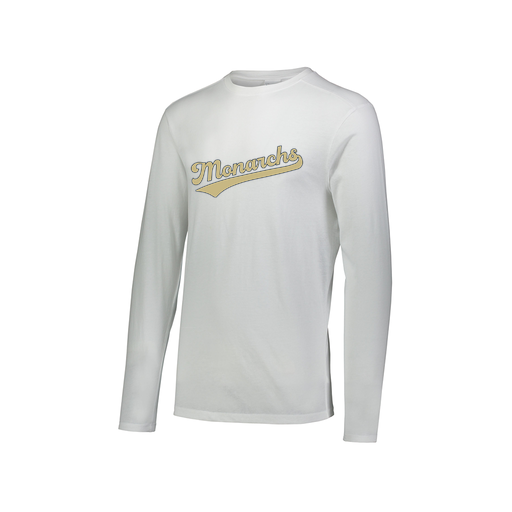 [FTLCUBWH-AXS-LOGO1] Decker Men's Tri-Blend T-Shirt - Long Sleeve (Adult XS, White, Logo 1)