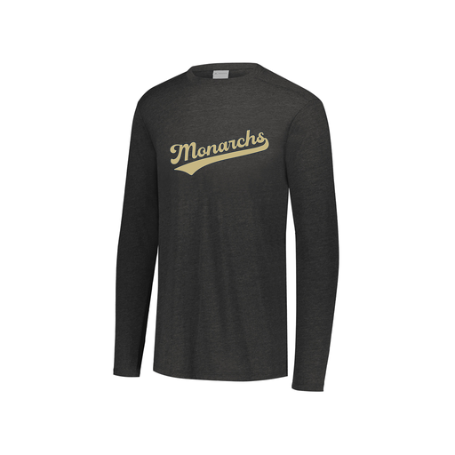 [FTLCUBBK-YS-LOGO1] Decker Youth Tri-Blend T-Shirt - Long Sleeve (Youth S, Black, Logo 1)